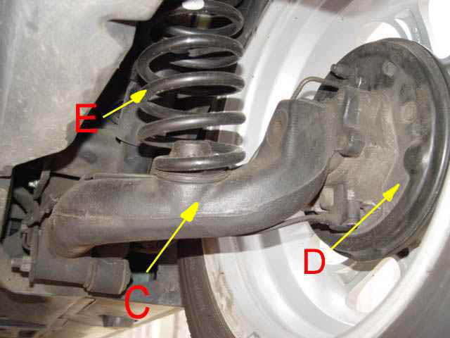 Mercedes a class rear suspension arm #2