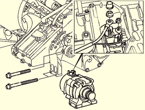 Mercedes alternator modification #6
