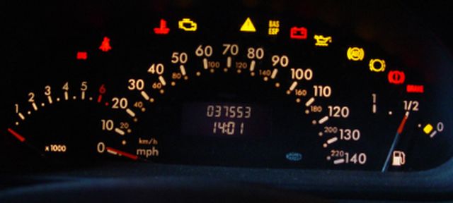 Mercedes benz trouble shooting instrument lights #2