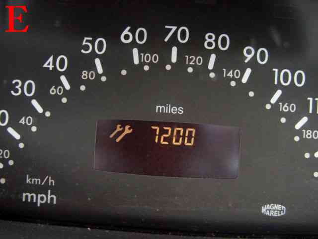 How to reset your mercedes w168 a class service indicator #3